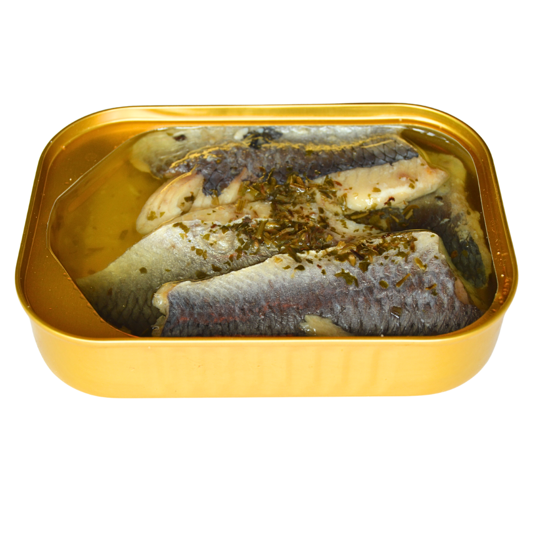 Canned herring