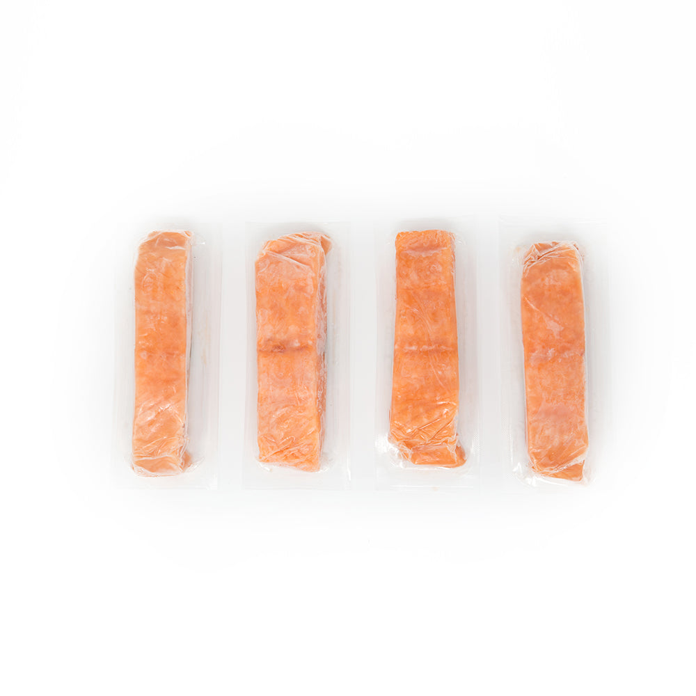 Porciones de salmón congelado • Sin piel • 8 oz